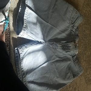 CK BLUE JEAN SHORTS, SZ 10